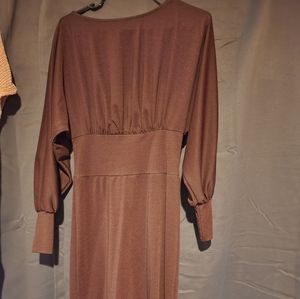 SHEIN Batwing Sleeve Empire Waist Dress